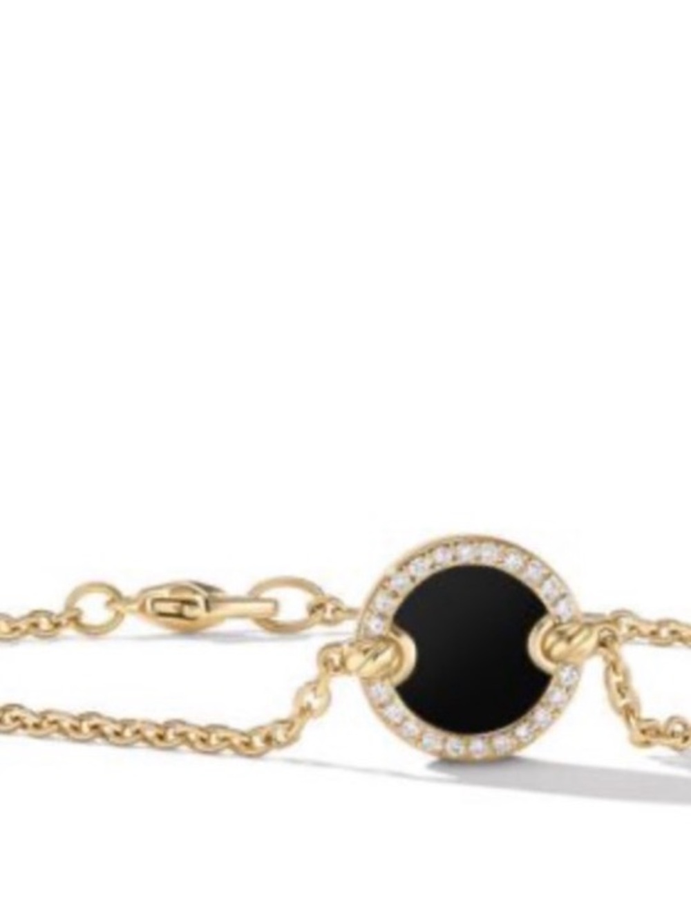 David Yurman Petite DY Elements Center Station Chain Bracelet in 18K Yellow Gold - Picture 4 of 4